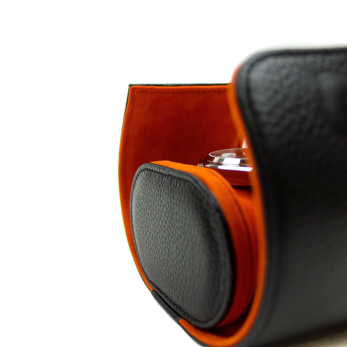 Watch Case Black for 1 Watch | Genuine Leather